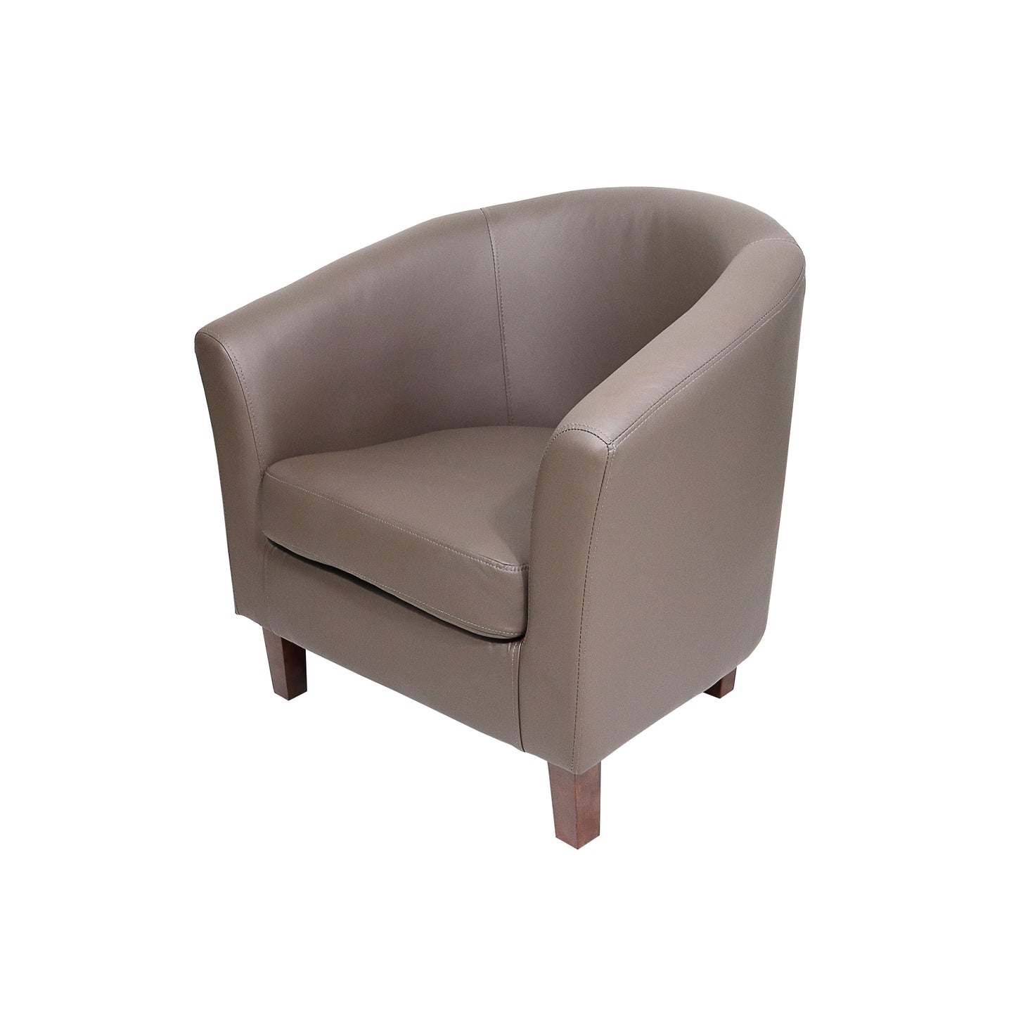 Tub Chair PU - Brown