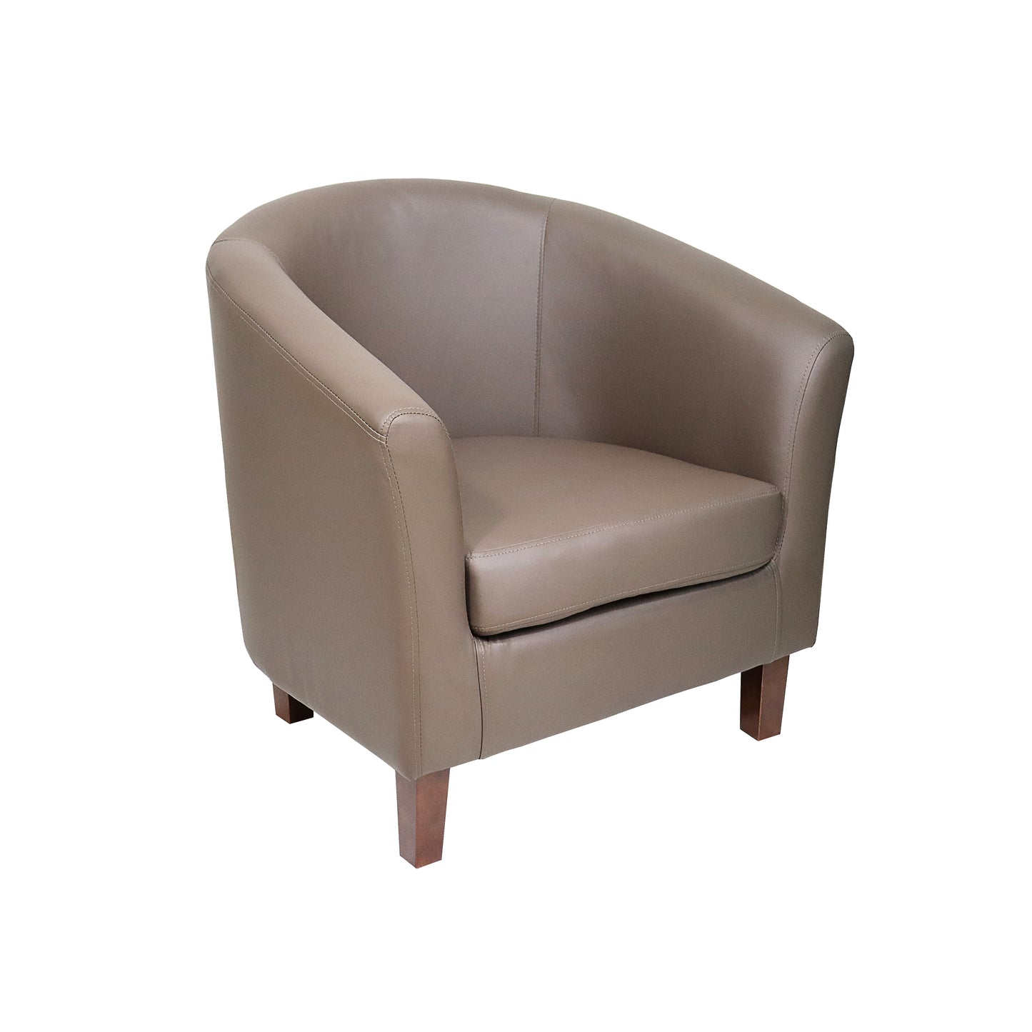 Tub Chair PU - Brown