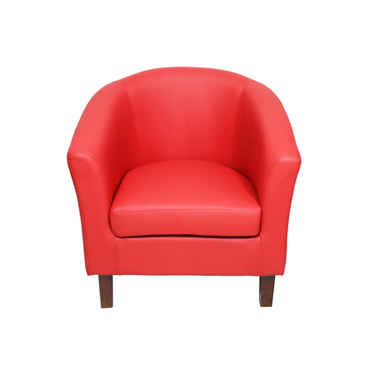 Tub Chair PU - Red