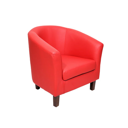 Tub Chair PU - Red